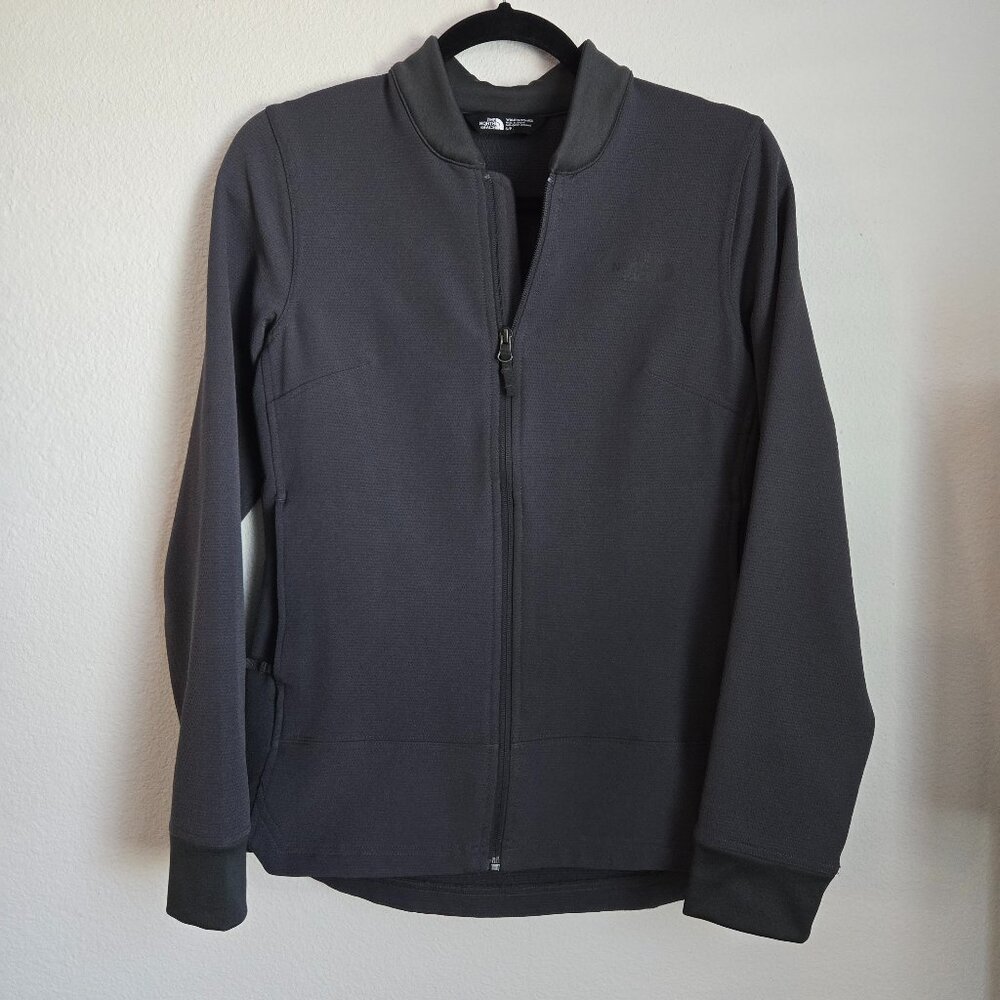 The North Face Women's Lightweight Fleece Interior Full Zip Jacket Grey Size S